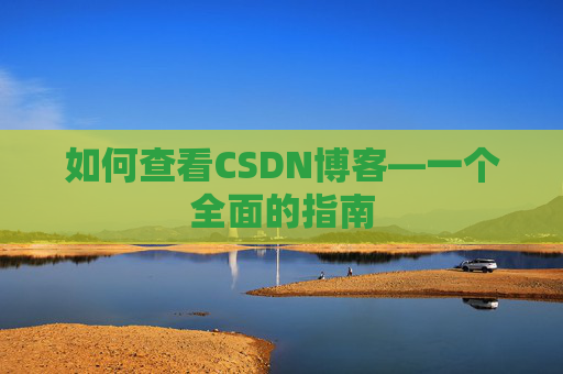 如何查看CSDN博客—一个全面的指南
